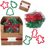 Cookie Cutter Christmas Plastic 6pk W/mesh Bag