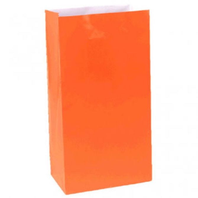 Orange Peel Packaged Paper Bags 12ct.