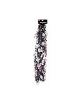 9' Skulls and Tombstone Tinsel Garland