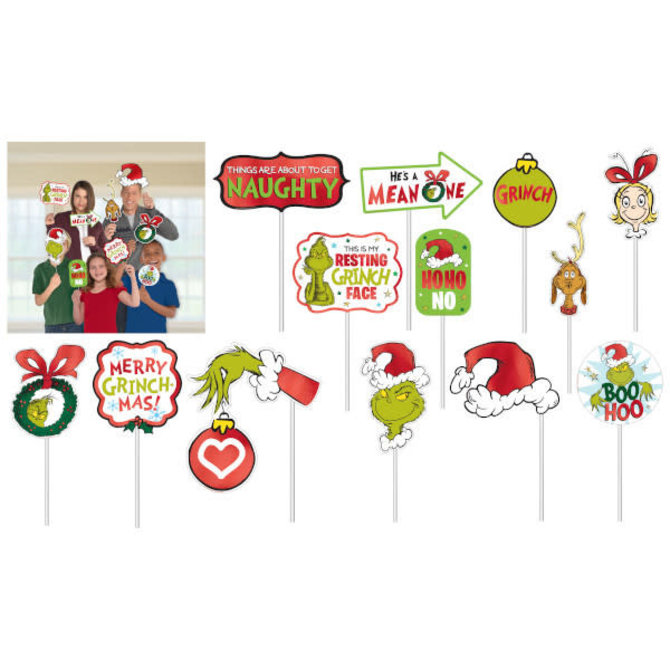 Traditional Grinch Photo Prop Kit, 13 ct