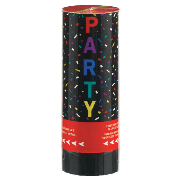Multi Confetti Popper, 4" - 3 ct