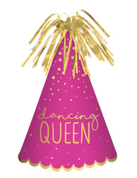Dancing Queen Cone Hat - Pink