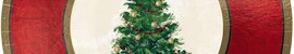 Classic Christmas Tree Metallic Plates, 7" -8ct