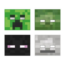 Minecraft Paper Masks, 8ct