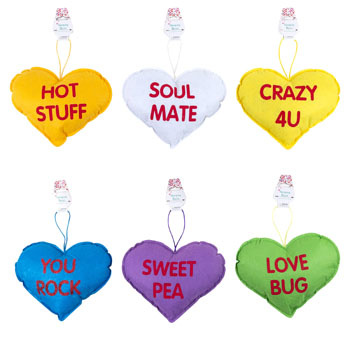 Conversation Heart Pillow- Assorted