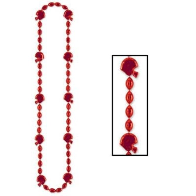 Football Beads Necklace -36"