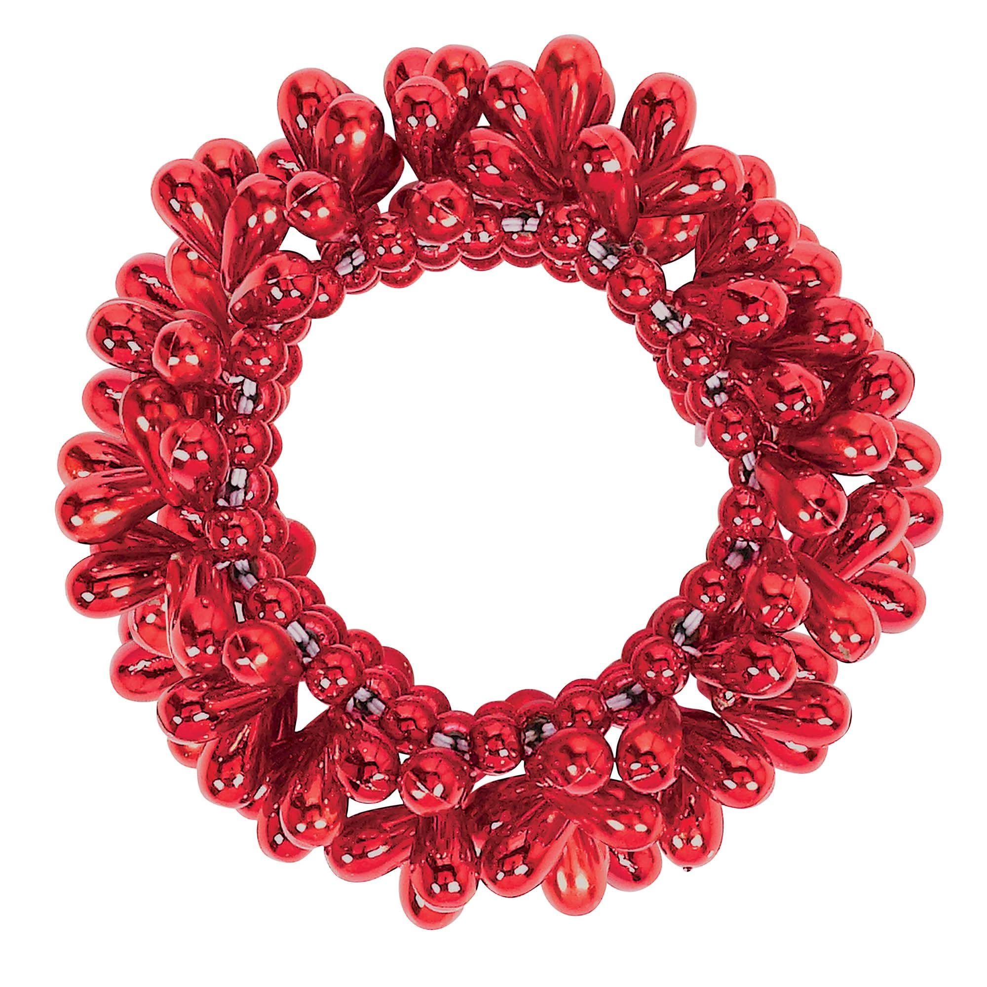 Red Drop Bead Bracelet