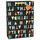 Letter Birthday X-Large Bag w/Gift Tag
