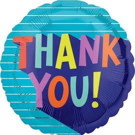 Thank You Fun Type Foil Balloon - 18"