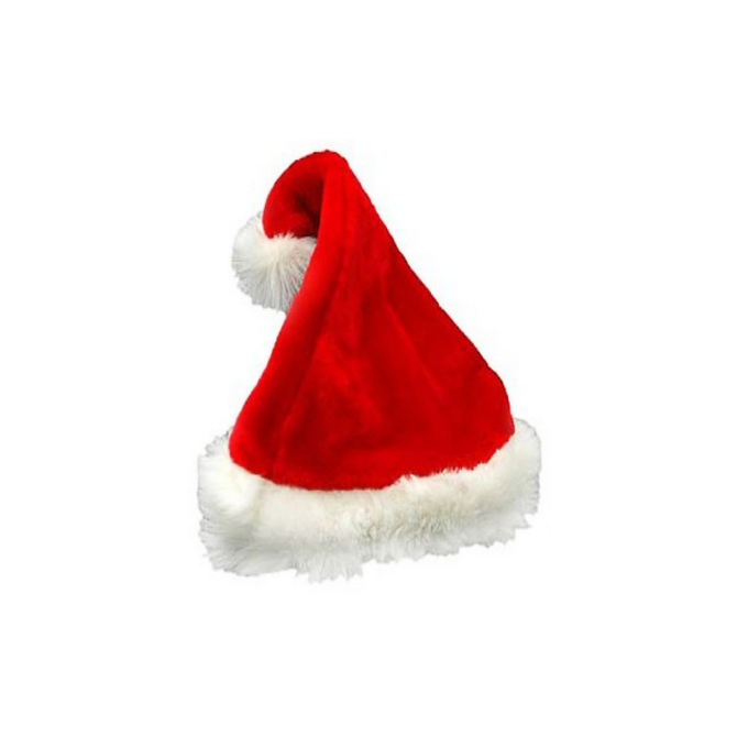 Santa Hat Deluxe - Lined Plush XL