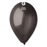 Metallic Black 12" Latex Balloons, 50ct