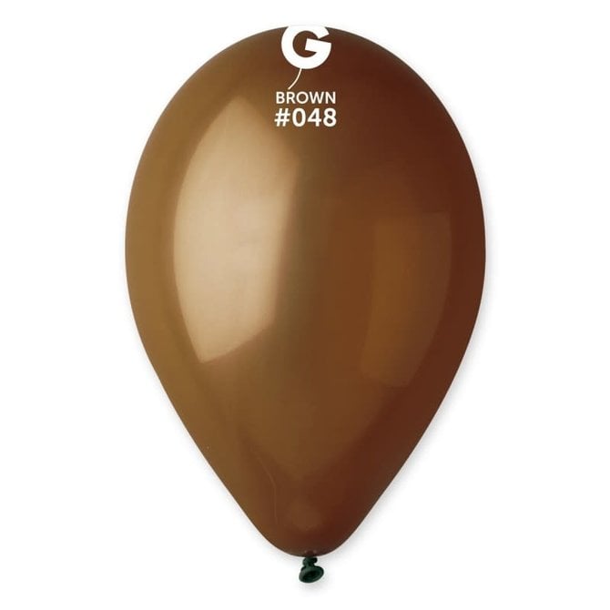 Brown 12" Latex Balloons, 50ct
