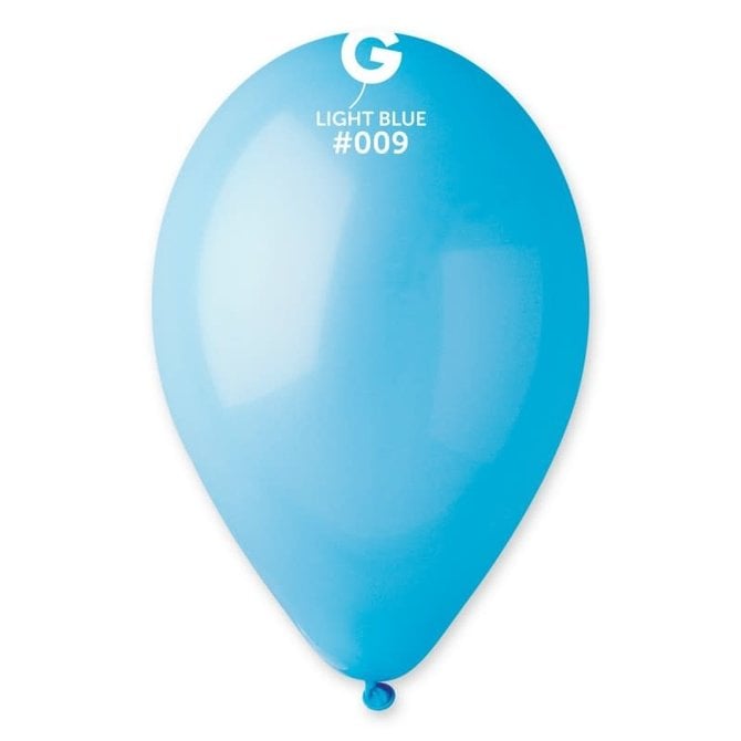 Light Blue 12" Latex Balloons, 50ct