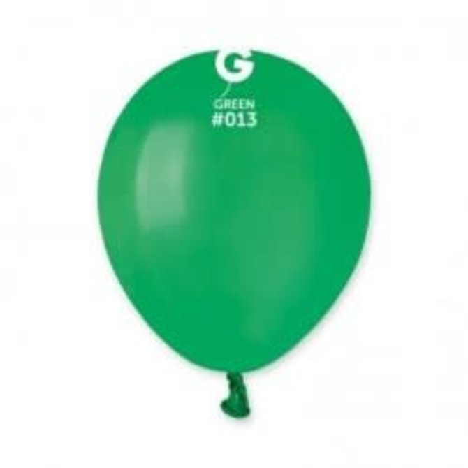Green 5" Latex Balloons, 100ct