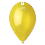Metallic Yellow 12" Latex Balloons, 50ct