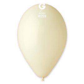 Ivory 12" Latex Balloons, 50ct