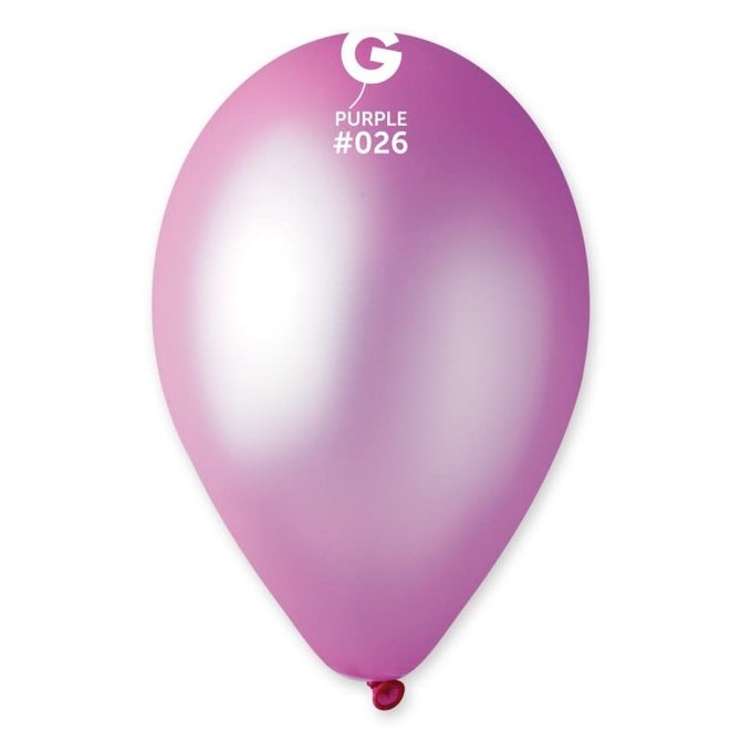 Neon Purple 12" Latex Balloons, 50ct