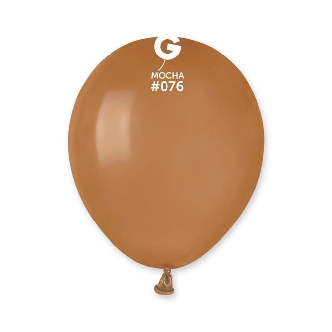 Mocha 5" Latex Balloons, 100ct