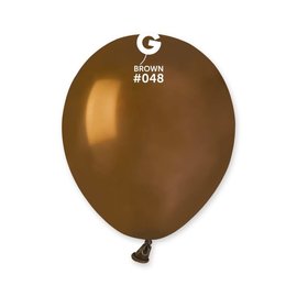 Brown 5" Latex Balloons, 100ct