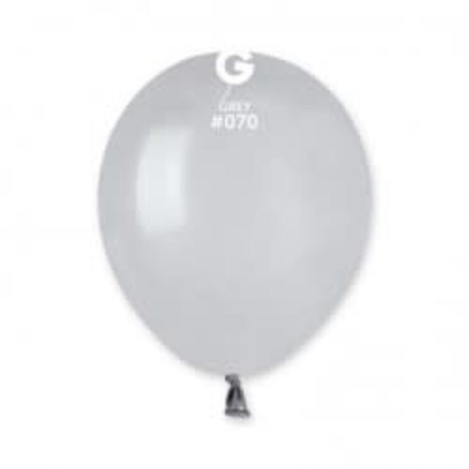Grey 5" Latex Balloons, 100ct