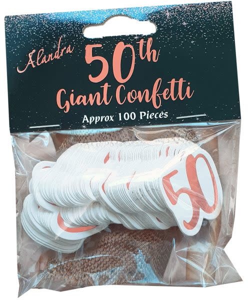 Rose Gold 50th Confetti