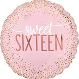Sweet Sixteen Blush Foil Balloon, 18"