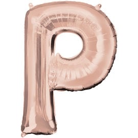 16" Letter P- Rose Gold