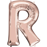 16" Letter R- Rose Gold