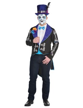 Neon Day Of The Dead Mens Jacket - Small/Medium