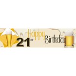 21st Birthday Beer Banner, 4 x 1