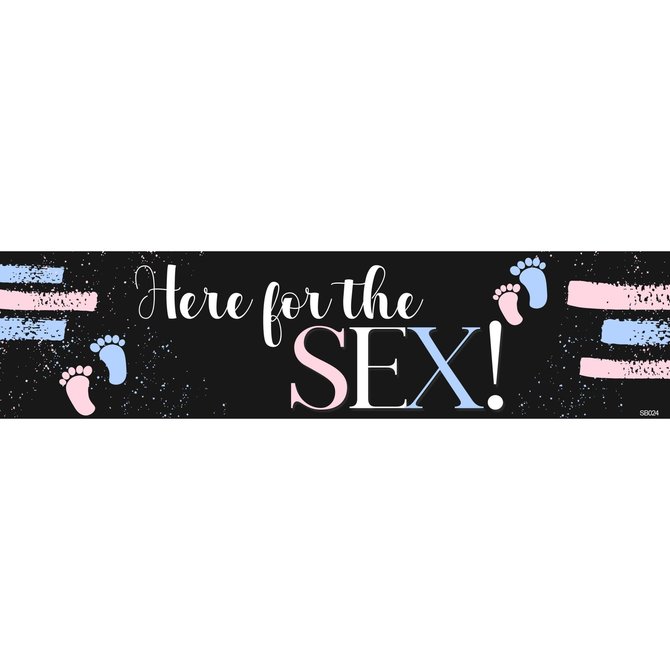 Gender Reveal Here for the Sex Banner, 4 x 1