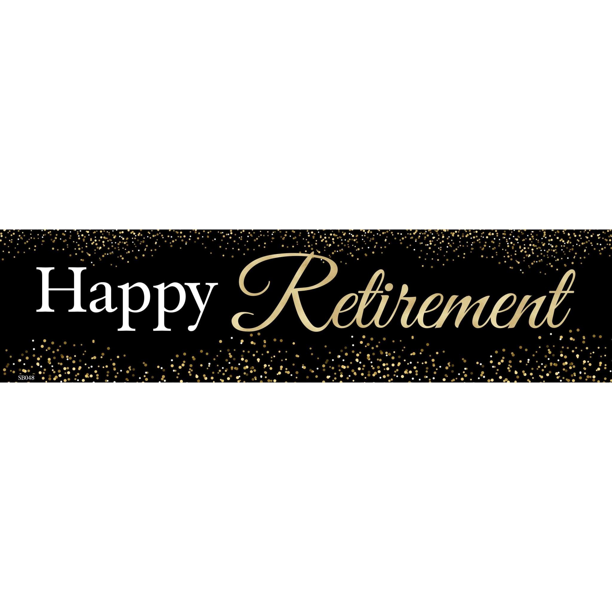 Happy Retirement Banner 4 x 1