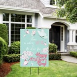 Mother's Day Butterflies Yard Sign