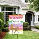 Honk It's My Birthday - Unicorn Yard Sign