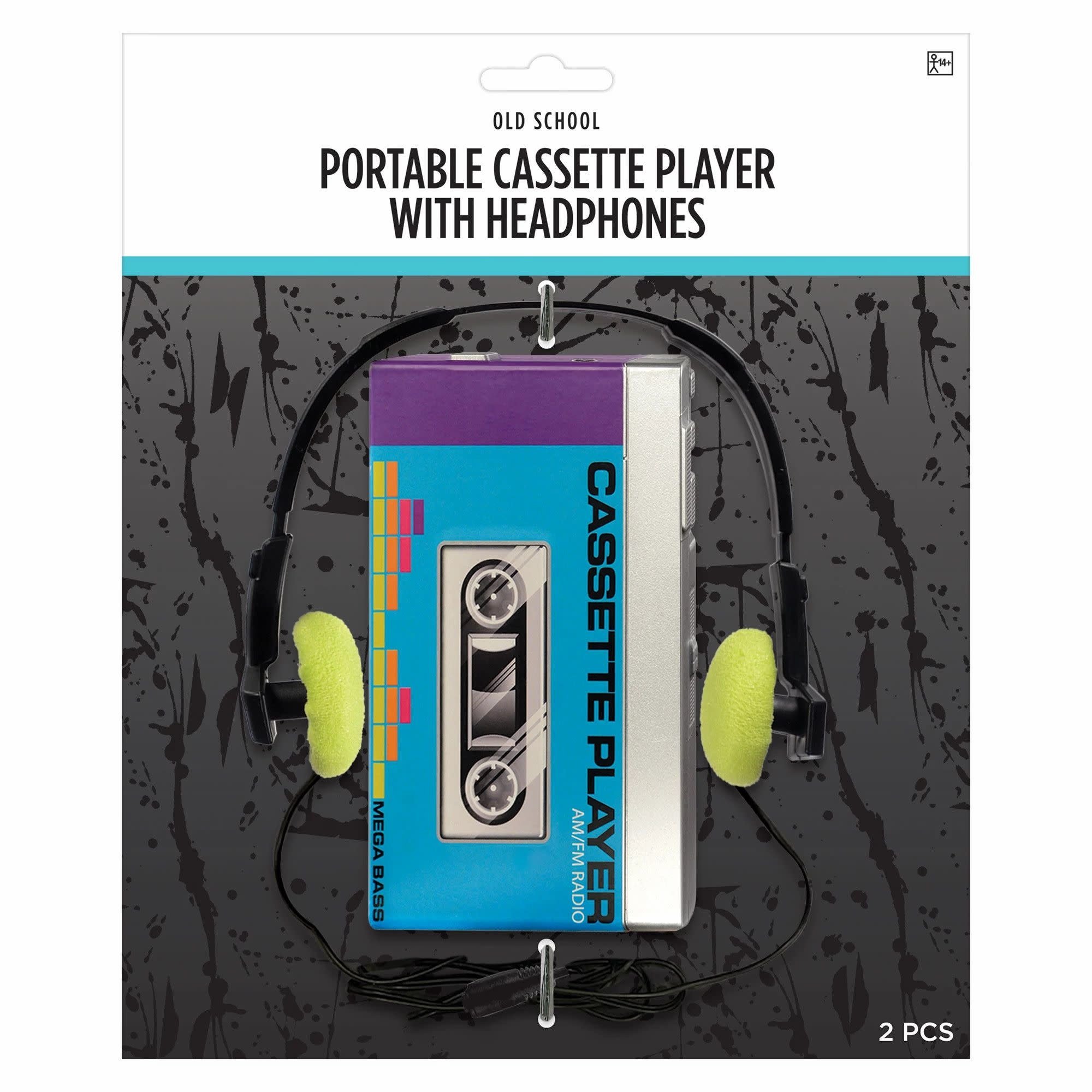 Portable Cassette Player w/ Headphones POP! Party Supply