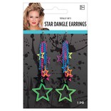 Star Dangle Earrings Multi