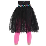 80’s Black Lace Skirt- Adult Standard