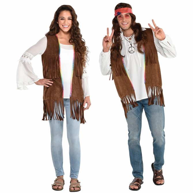 Long Hippie Vest ‑ Adult Standard