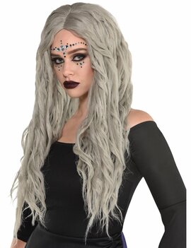 Bohemian Waves Grey Wig #707