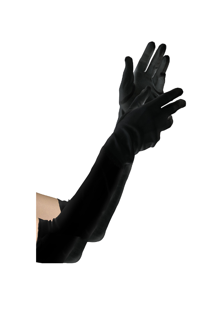Long Black Gloves - Child