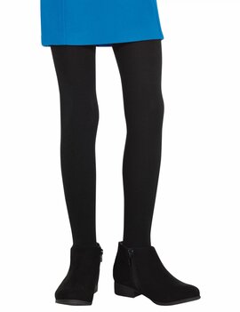 Black Fleece Lined Tights - Child