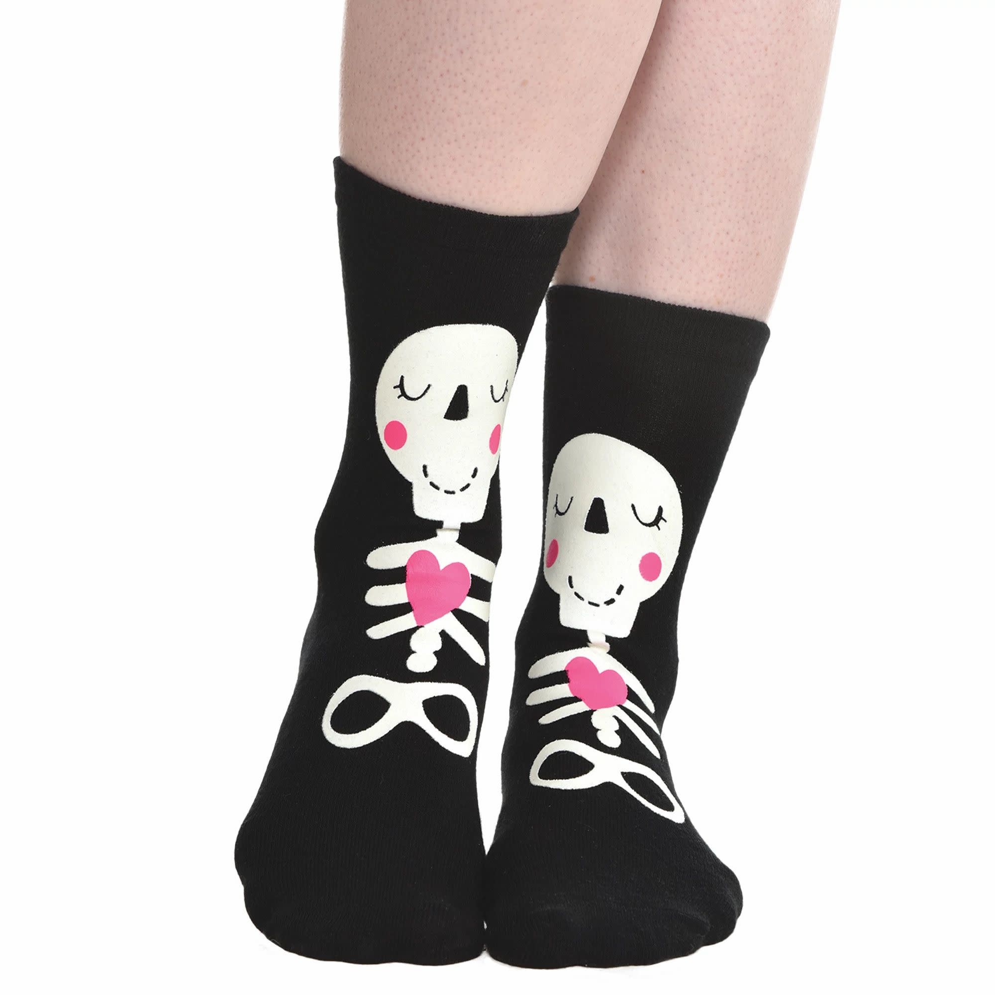 Skeleton Glow In The Dark Crew Socks*