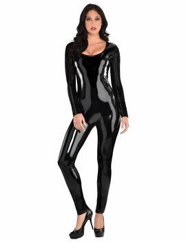 Black Liquid Catsuit - Adult