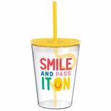 Smile Tumbler with Silly Straw