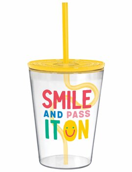 Smile Tumbler with Silly Straw
