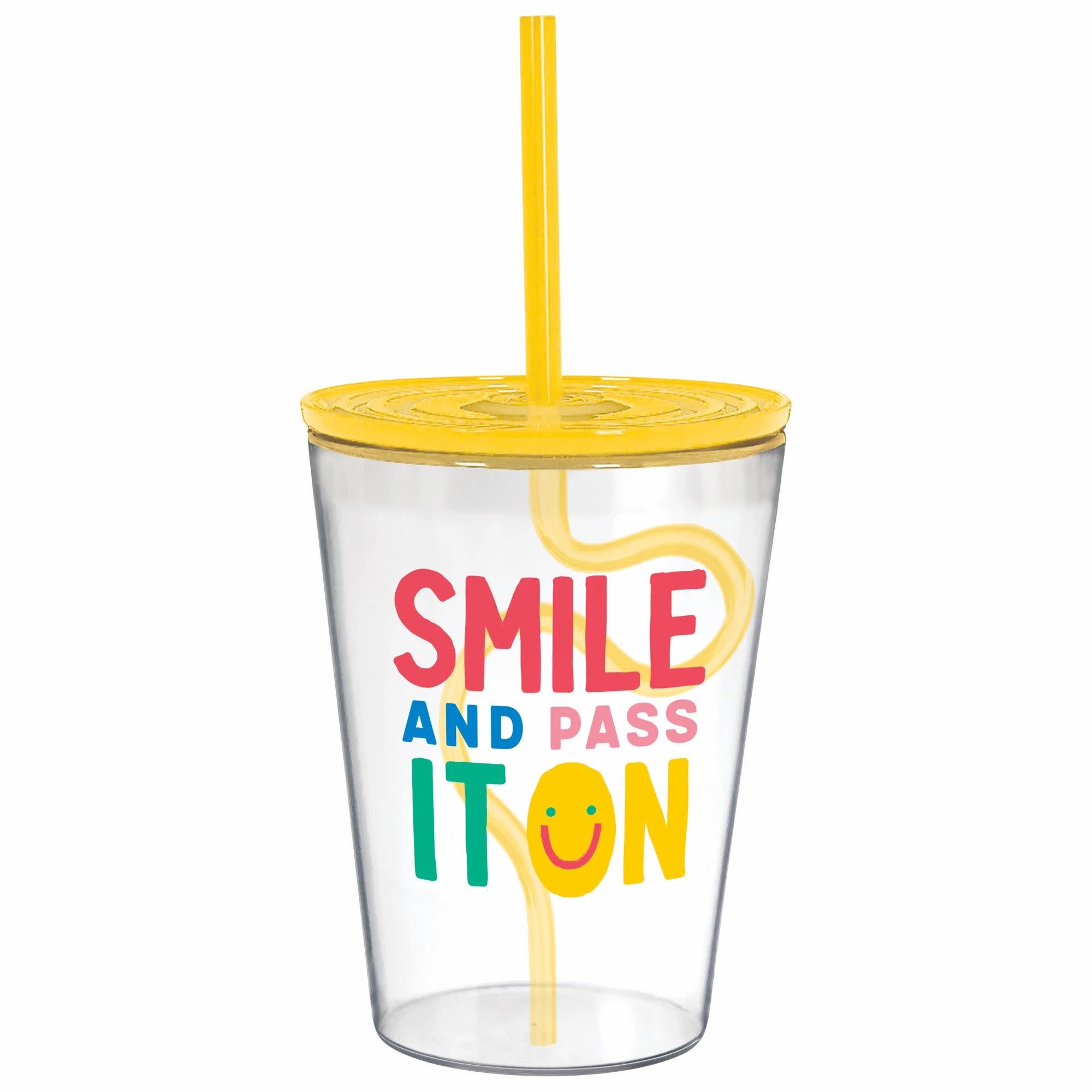 Smile Tumbler with Silly Straw