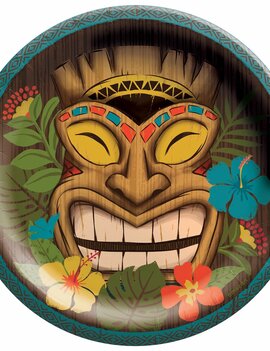 Vintage Tiki 6 3/4" Plates, 50ct