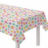 Summer Hibiscus Flannel-Backed Vinyl Tablecover