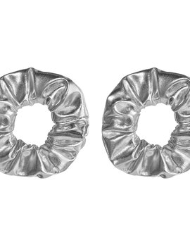 Silver Scrunchies - 2ct
