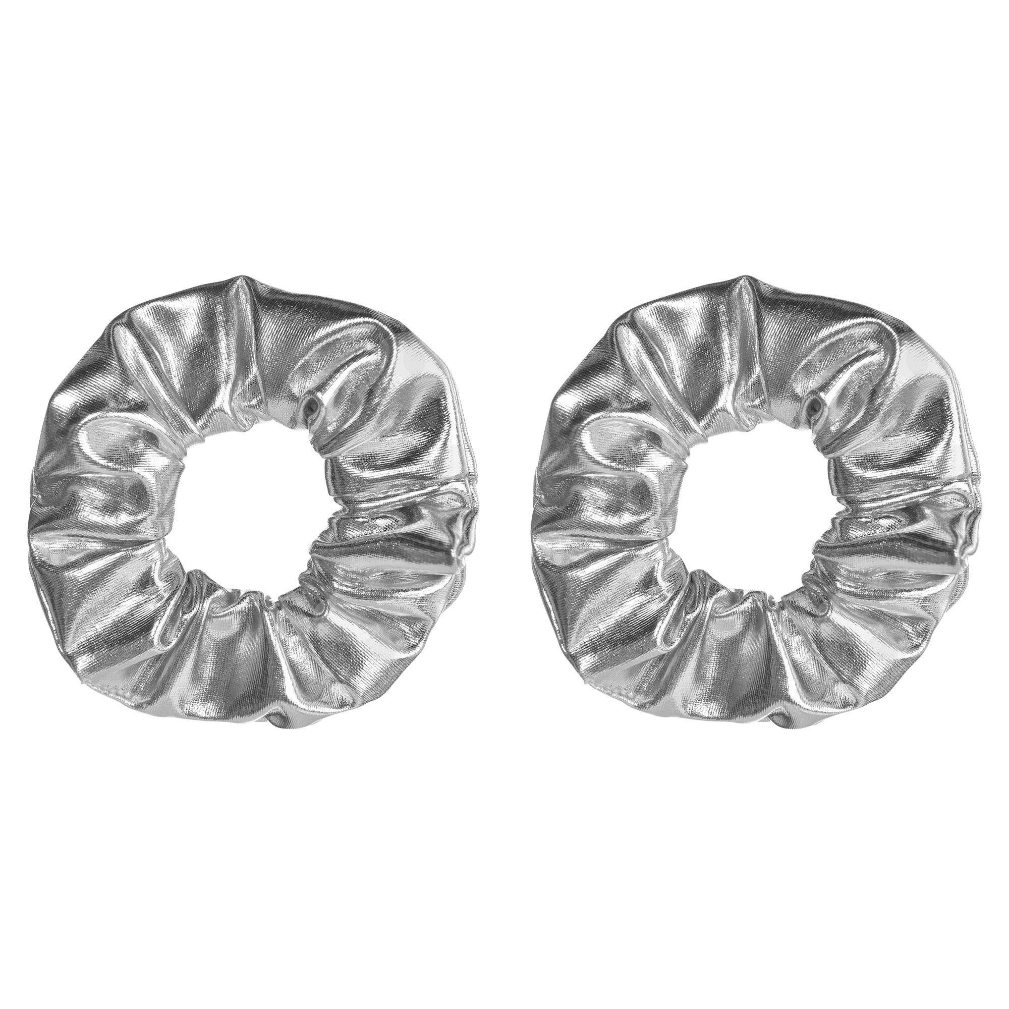 Silver Scrunchies - 2ct